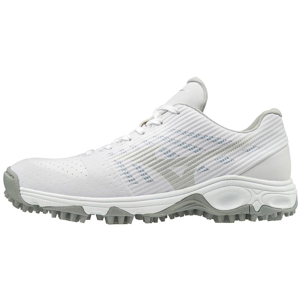 Mens Mizuno Ambition All Surface Low Turf Baseball Shoes White Philippines (HUAERB854)